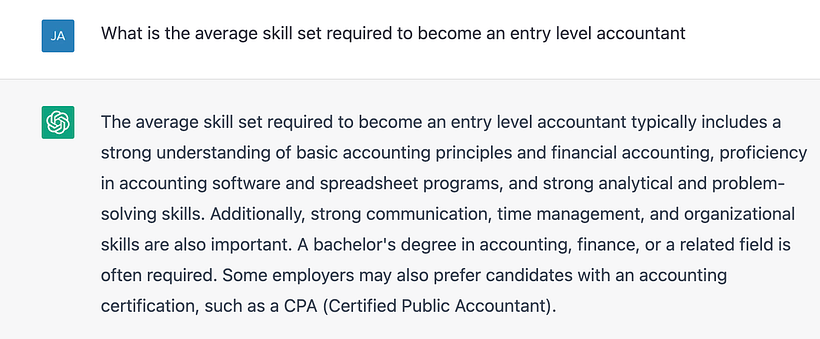 chatgpt accountant example