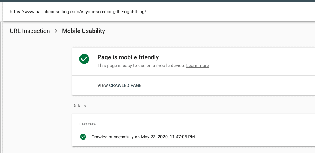 google page speed mobile